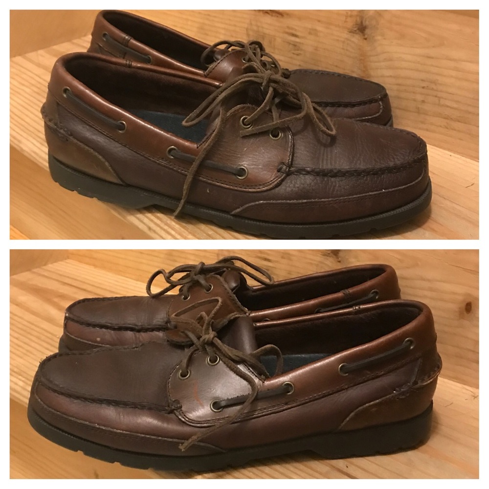 Cary Country leather boat shoes. Size 10.5M